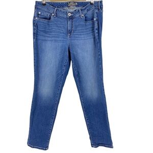 Torrid Womens Boyfriend Straight Jeans Size 16R Vintage Stretch Blue Medium Wash